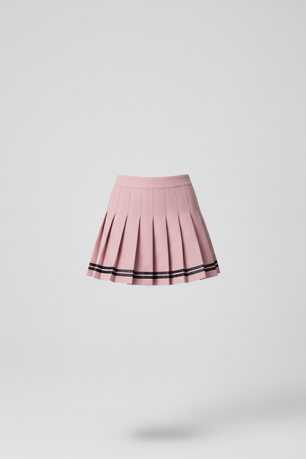 Jupe Plissée rose mini chic raffinée