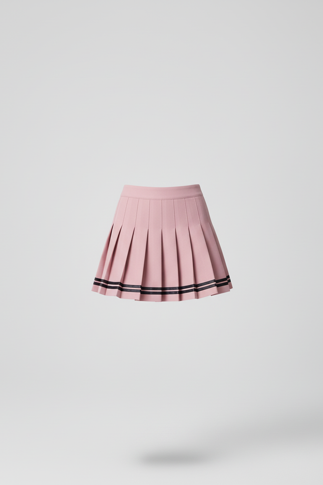 Jupe Plissée rose mini chic raffinée