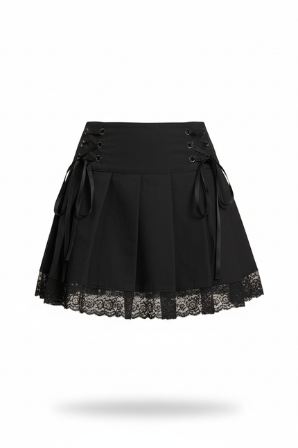 jupe plissée noire fille