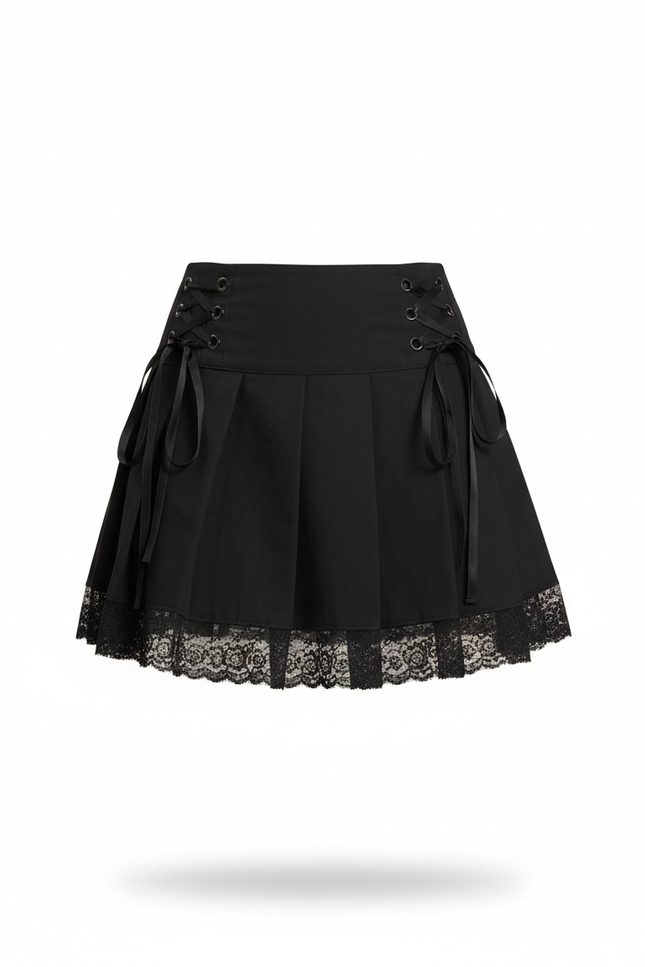 jupe plissée noire fille