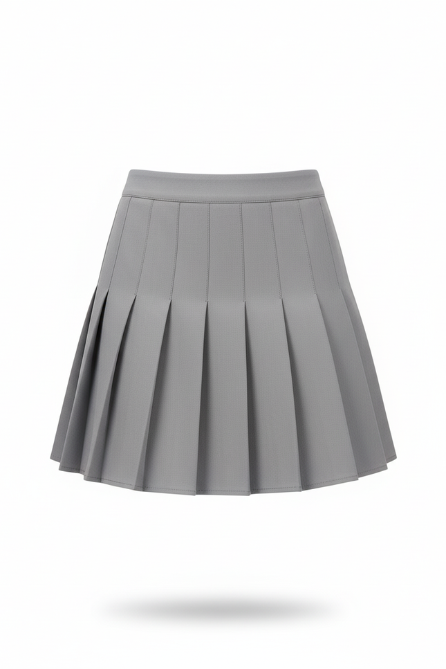 Jupe Plissée grise mini chic moderne