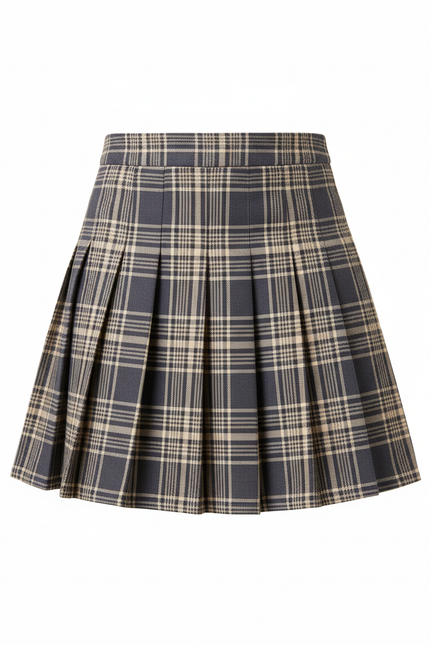 Jupe Plissée carreaux mini chic