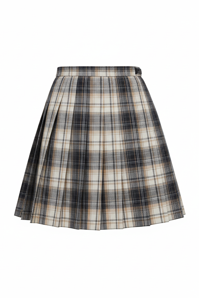 Jupe Plissée micro plaid Kawaii