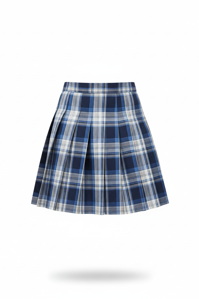 jupe plissée bleu marine fille
