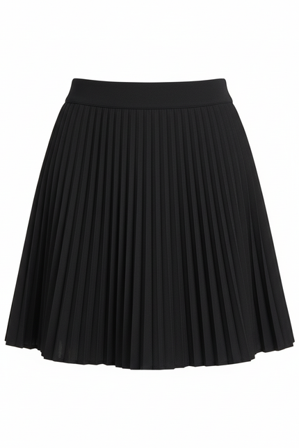 Jupe Plissée Noire Taille Haute Chic raffinée