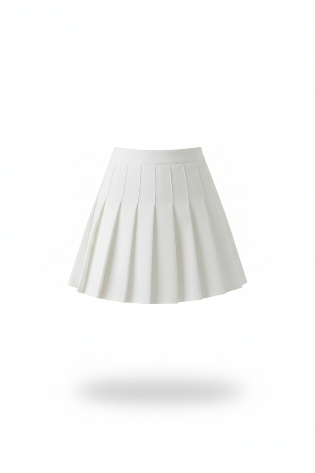 jupe tennis blanche plissée