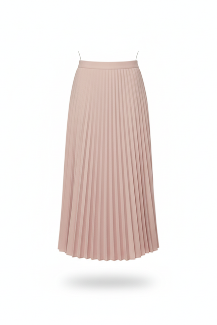 Jupe Plissée Rose Longue Élégante