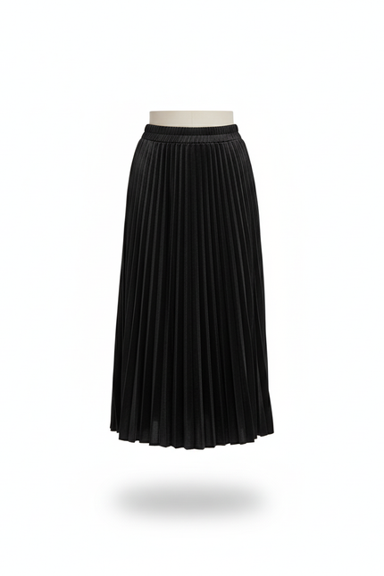 Jupe Plissée noire velours élégante
