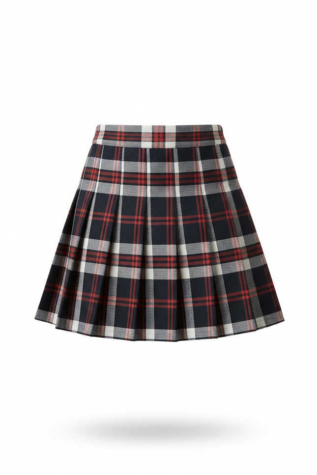 Jupe Plissée Mini Plaid Chic
