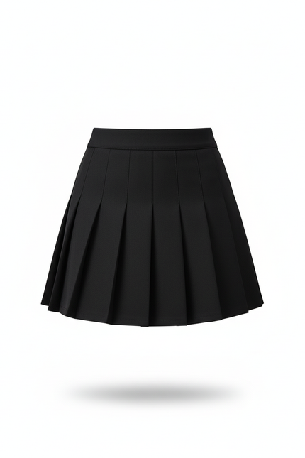 Jupe Plissée noire mini chic originale unique