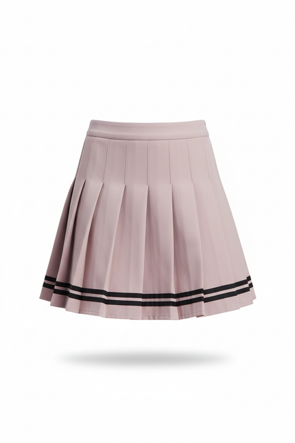 Jupe Plissée rose pâle mini chic tendance