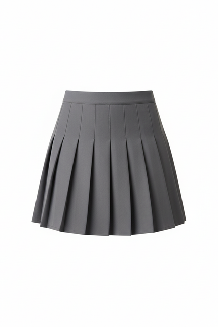 Jupe Plissée grise mini chic stylée
