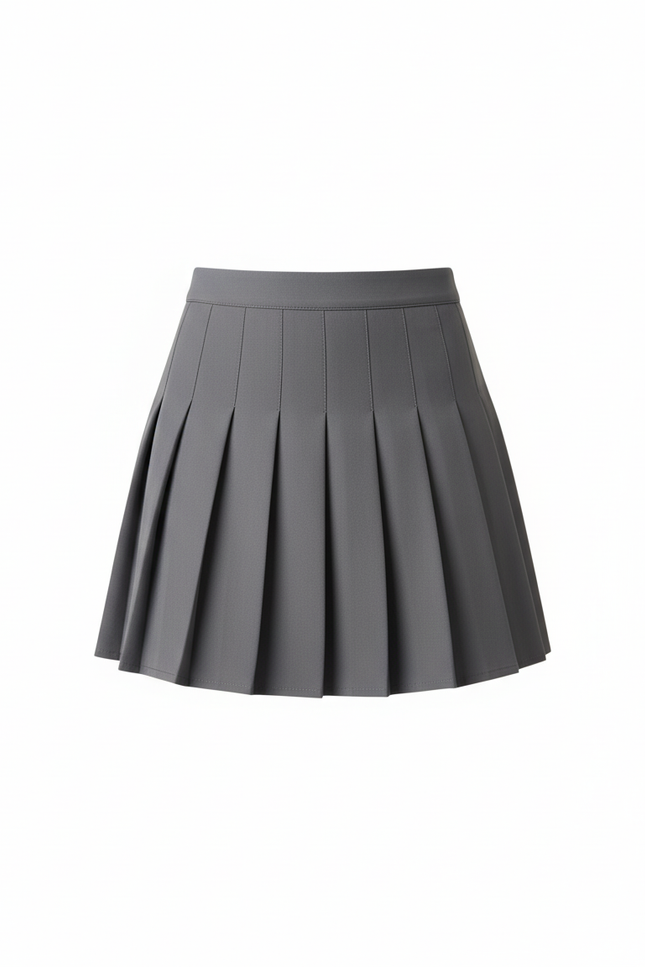 Jupe Plissée grise mini chic stylée