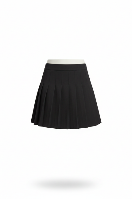 Jupe Plissée noire mini chic féminine gracile