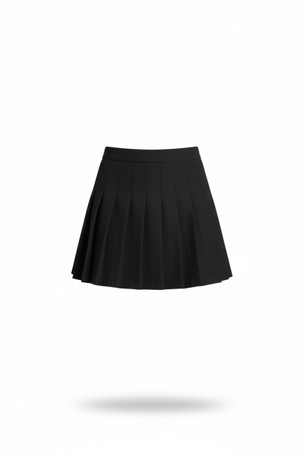 Jupe Plissée noire mini chic quotidienne pratique