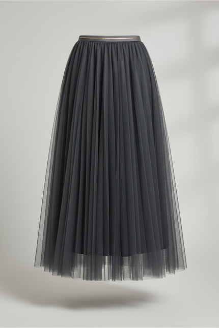 jupe plissée tulle