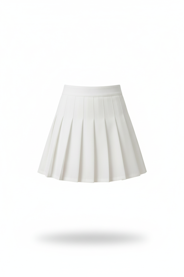 Jupe Plissée Blanche Courte Chic