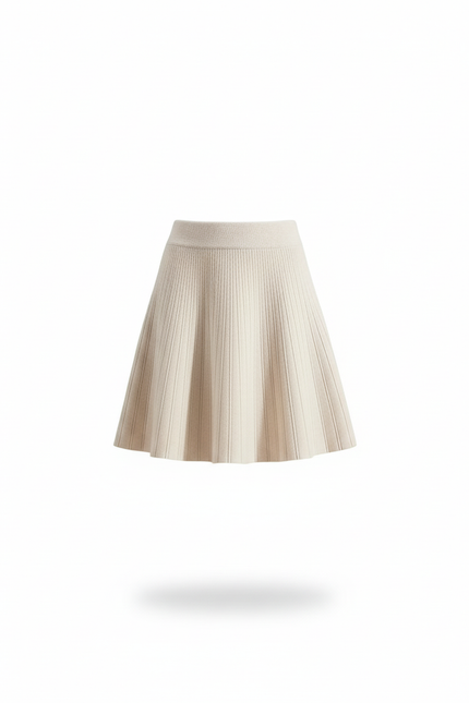 Jupe Plissée maille courte chic