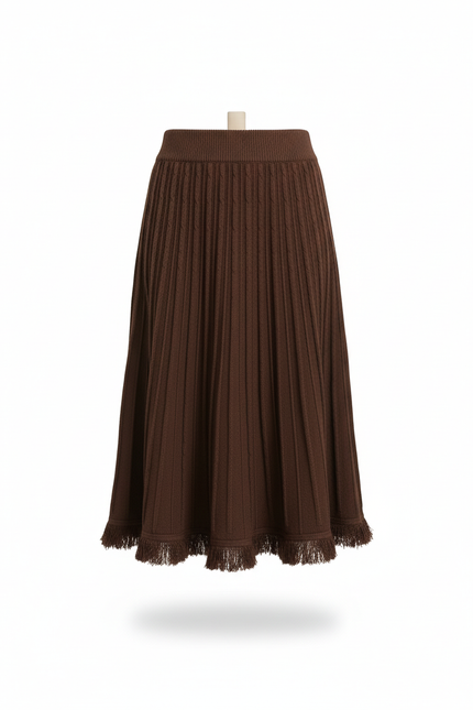 jupe plissée laine femme