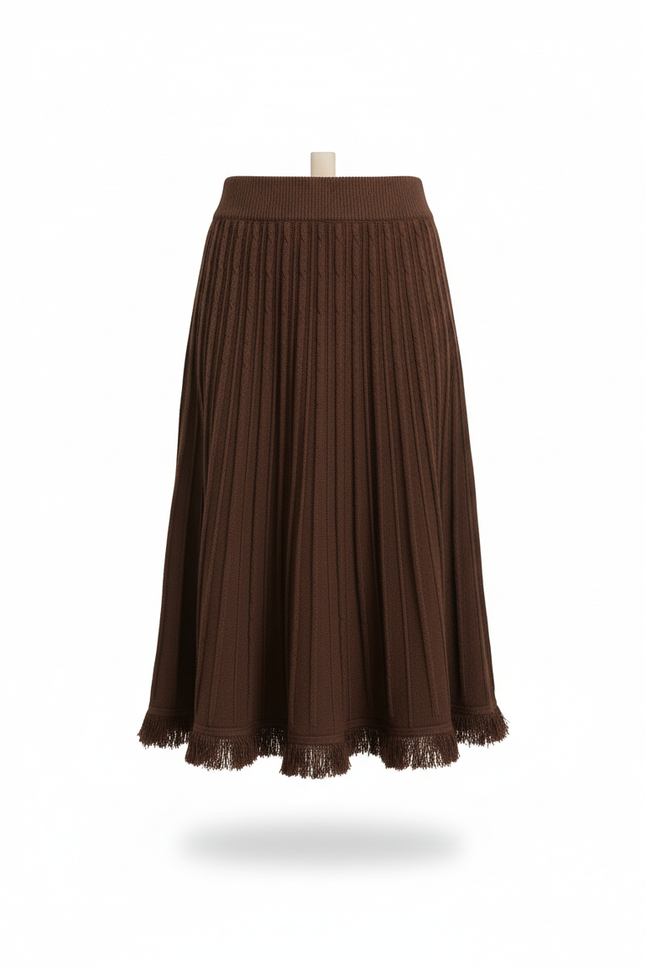 jupe plissée laine femme