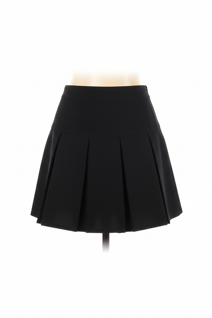 Jupe Plissée Noire Mini Chic urbaine