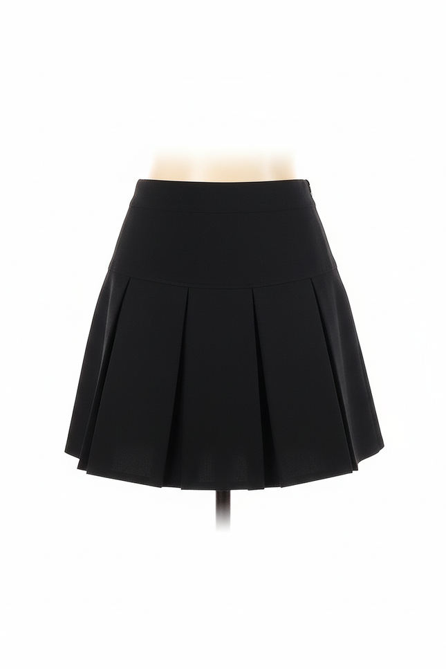Jupe Plissée Noire Mini Chic urbaine
