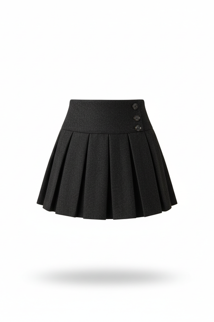 Jupe Plissée grise preppy chic