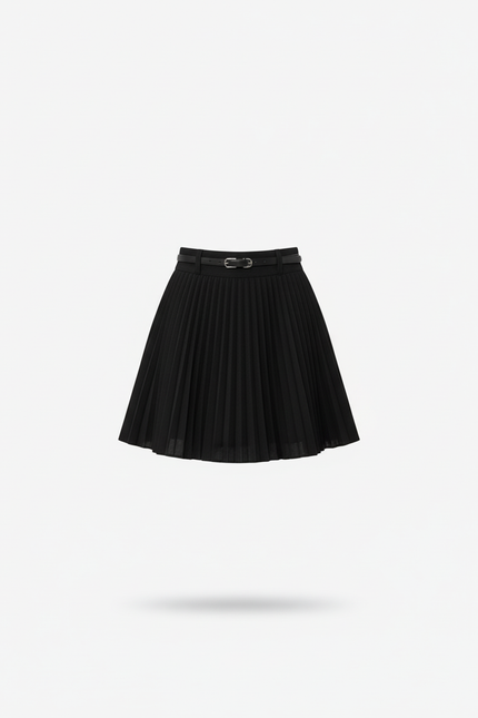 Jupe Plissée noire mini élégante