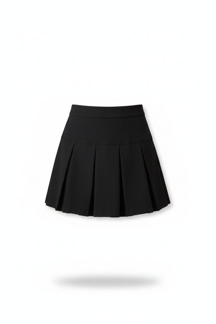 Jupe Plissée noire mini chic sportive