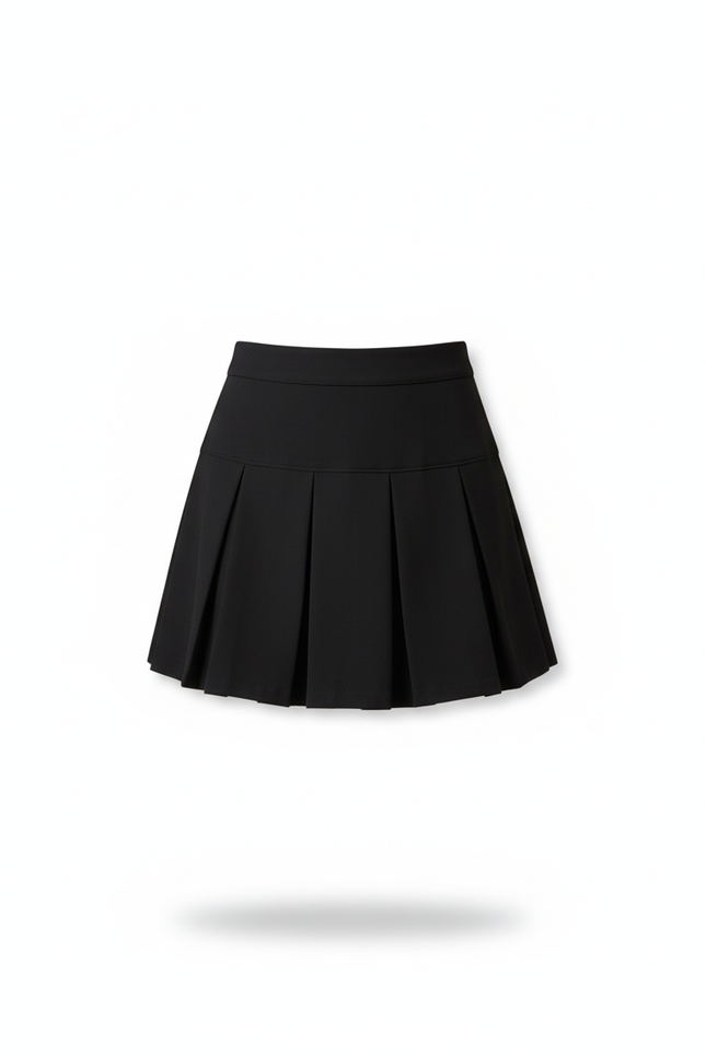 Jupe Plissée noire mini chic sportive