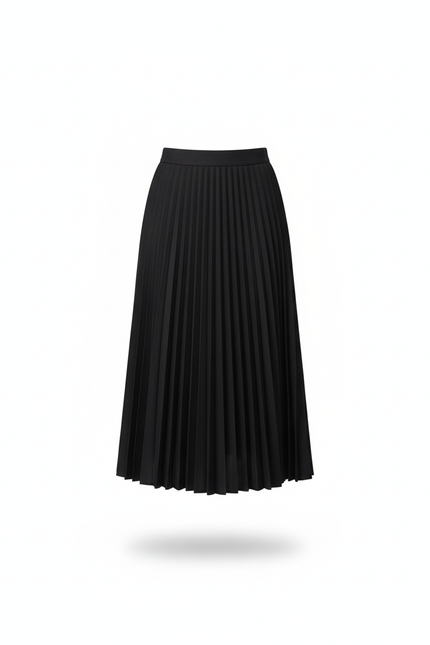 Jupe Plissée noire longue élégante