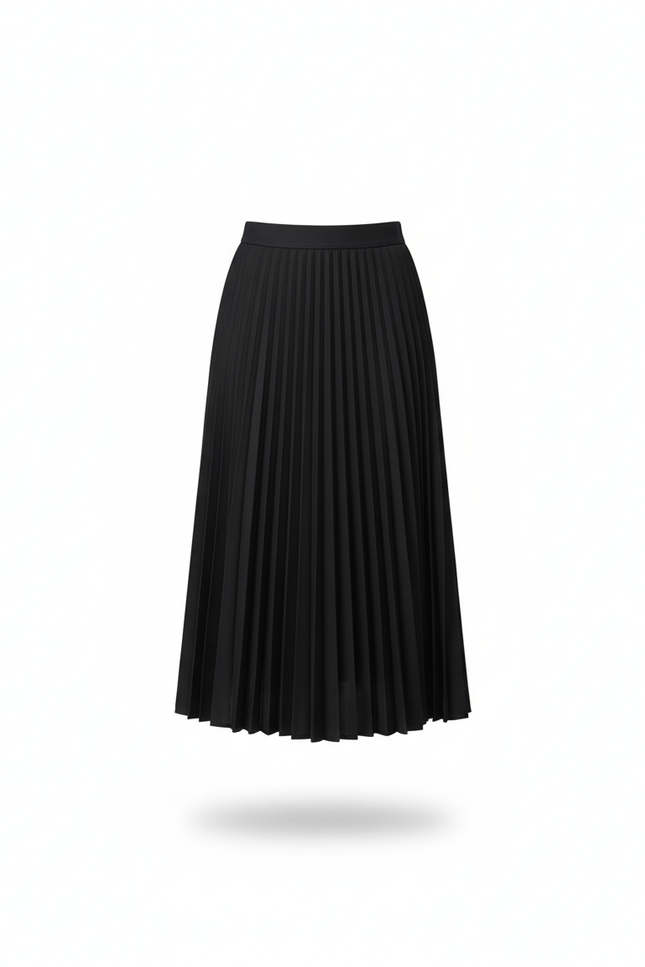 Jupe Plissée noire longue élégante