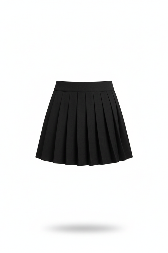 Jupe Plissée noire mini chic audacieuse