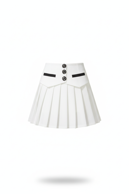 jupe plissée coton