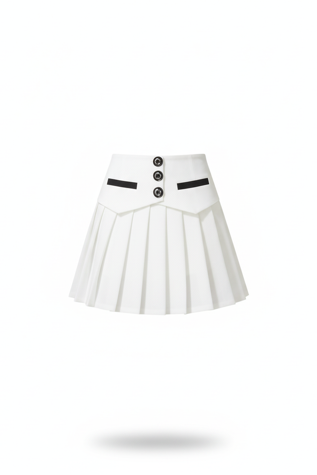 jupe plissée coton