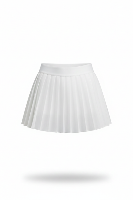 Jupe Plissée Blanche Mini Chic glamour