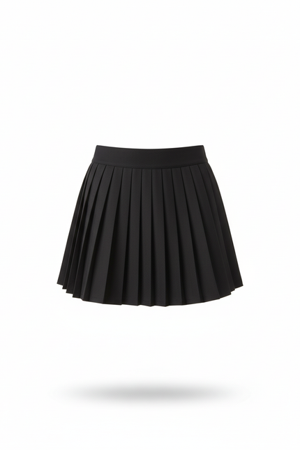 Jupe Plissée noire mini tennis sportive