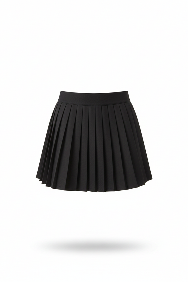 Jupe Plissée noire mini tennis sportive