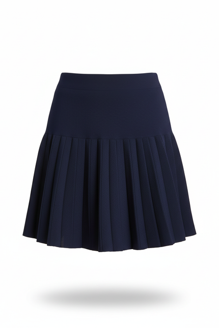 Jupe Plissée Bleu marine courte chic