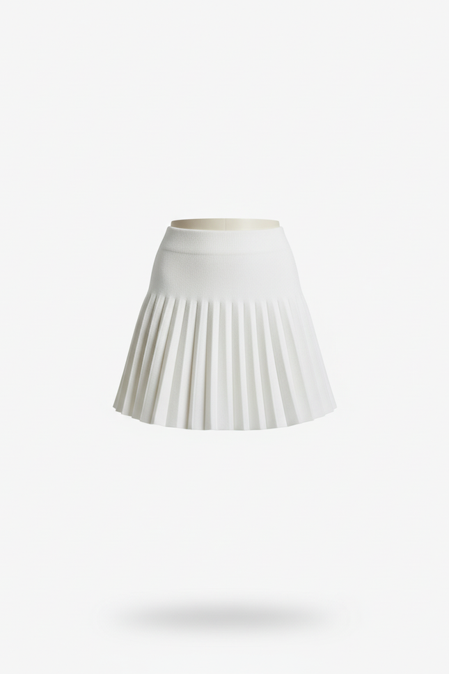 Jupe Plissée Blanche Mini Chic délicate subtile