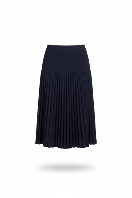Jupe Plissée bleu marine élégante