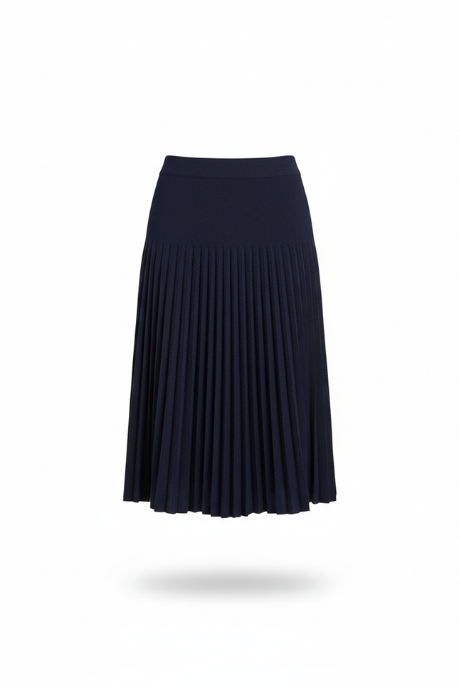 Jupe Plissée bleu marine élégante