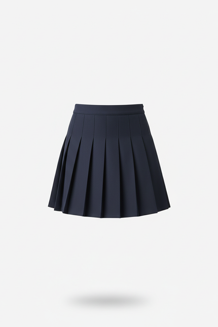 Jupe Plissée bleue marine mini preppy