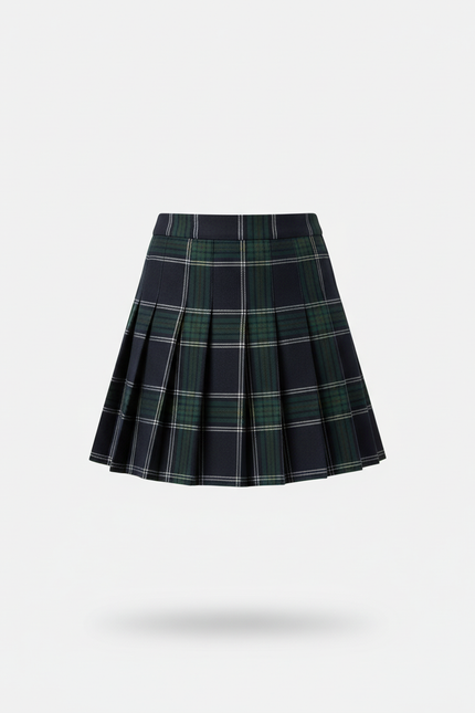 Jupe Plissée Carreaux Mini Preppy tendance