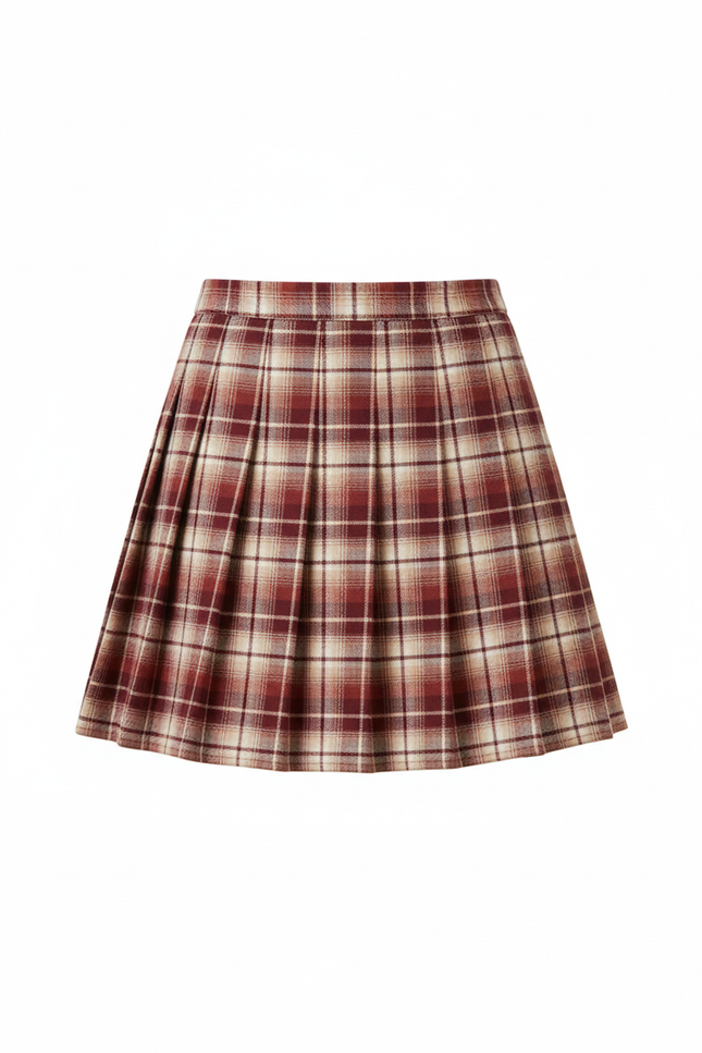 Jupe Plissée écossaise JK élégante