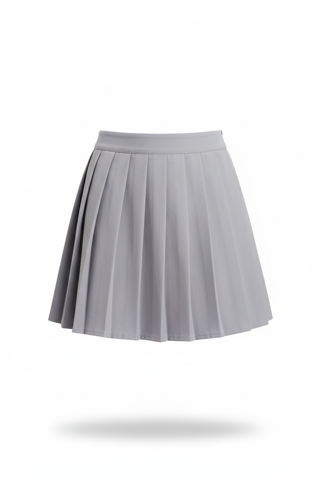 Jupe Plissée grise mini chic urbaine