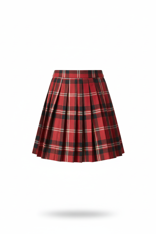 Jupe Plissée écossaise mini chic raffinée