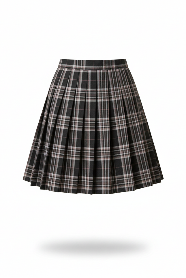 Jupe Plissée à carreaux mini chic