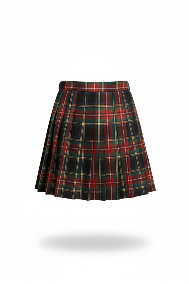 Jupe Plissée à carreaux mini chic tendance