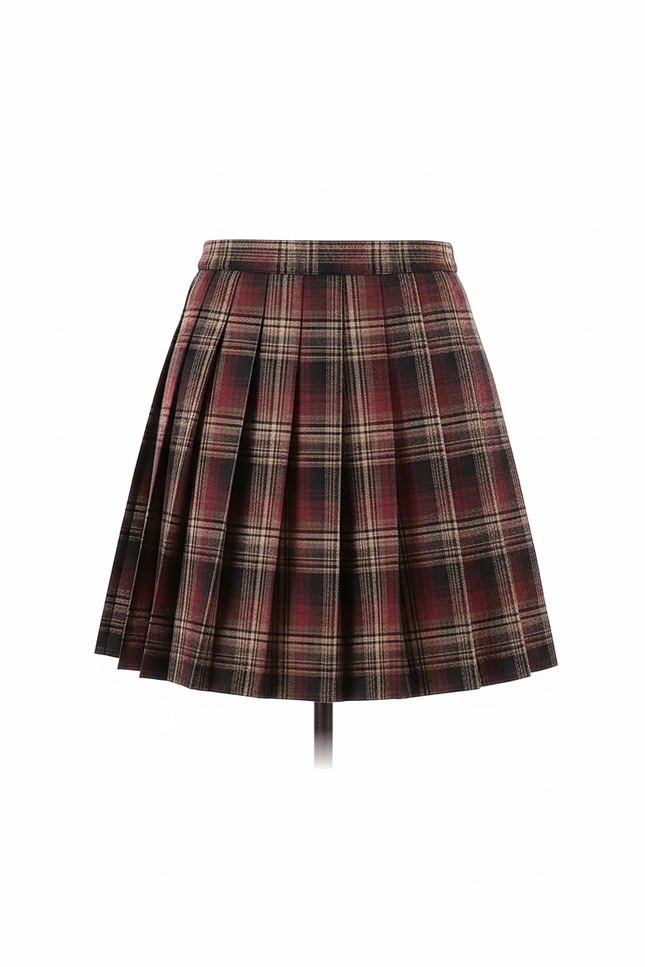 Jupe Plissée écossaise mini chic tendance